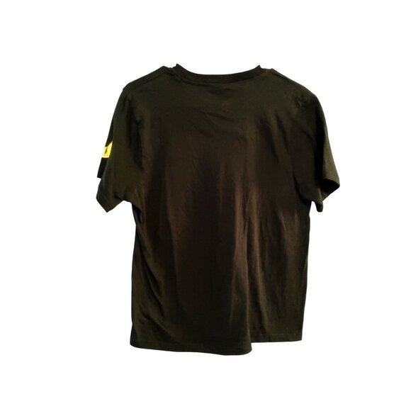 True Religion Black V-Neck T-Shirt With Gold Logo Accent Small 100% Cotton - Picture 5 of 6